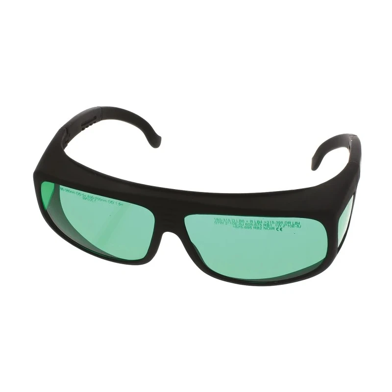 Global Laser Safety Glasses Green Lens Black Framed, IEC 60825, EN 207/208 Certified 1990-01-000