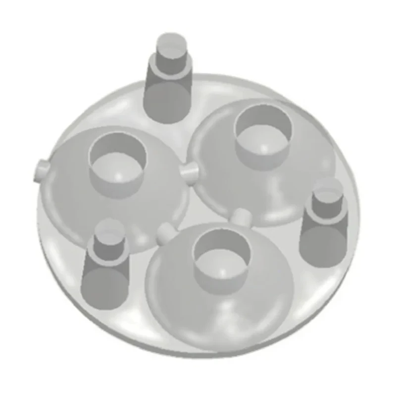 Carclo 3-Way LED Lens Frosted Wide Polycarbonate 40° Viewing Angle 20.3mm Diameter 8mm Height 10509