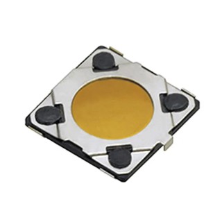Panasonic Black Surface Mount IP67 Tactile Switch Push Plate 4.3 mm, SPST 20mA 15 V dc 