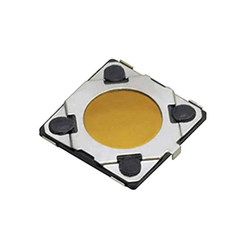 Panasonic Black Surface Mount IP67 Tactile Switch Push Plate 4.3 mm, SPST 20mA 15 V dc 