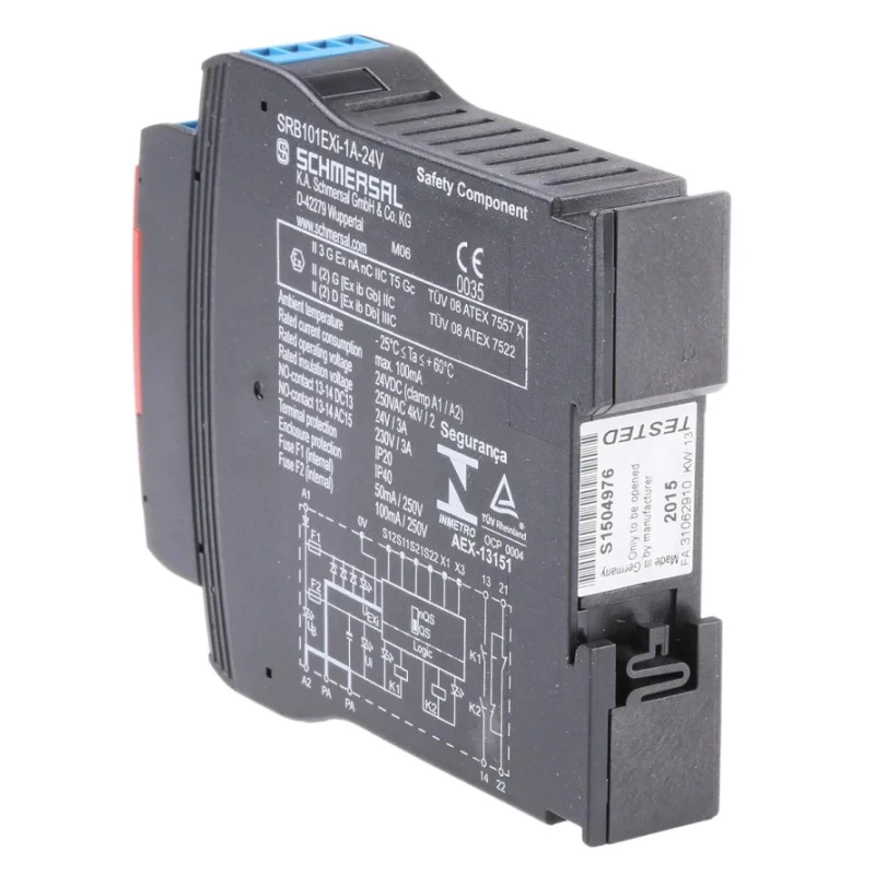 Schmersal 24V DC Safety Relay with 1 Safety Contact and 1 Auxiliary Contact, SRB101EXI-1A