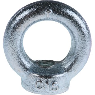 RS PRO Carbon Steel Zinc Plated Eye Nut M10 Thread 45 mm Eye Outside Diameter 0.23 t Working Load Limit 124-4841