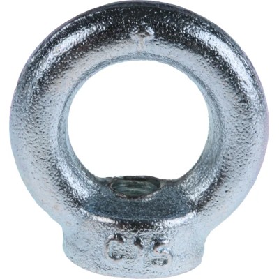 RS PRO Carbon Steel Zinc Plated Eye Nut M10 Thread 45 mm Eye Outside Diameter 0.23 t Working Load Limit 124-4841