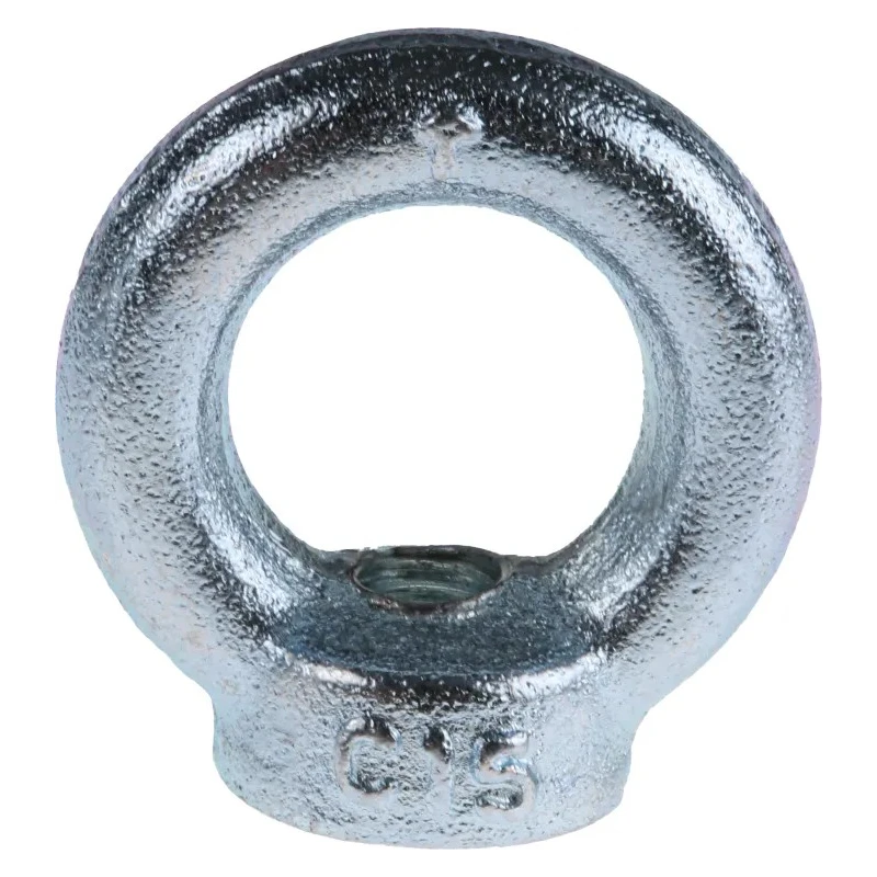 RS PRO Carbon Steel Zinc Plated Eye Nut M10 Thread 45 mm Eye Outside Diameter 0.23 t Working Load Limit 124-4841