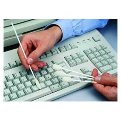Jelt Foam Cotton Bud & Swab with Plastic Handle for Cleaning, Length 150 mm, 50 Per Pack 003610