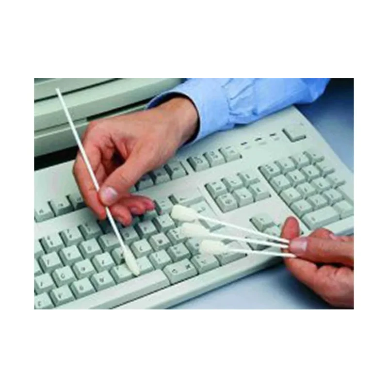 Jelt Foam Cotton Bud & Swab with Plastic Handle for Cleaning, Length 150 mm, 50 Per Pack 003610