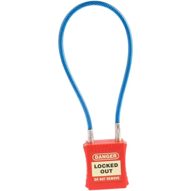 RS PRO Weatherproof Key Steel Safety Padlock, 4.7 mm Shackle Diameter, 305 mm Shackle Length, 43 mm Body Width 161-5878