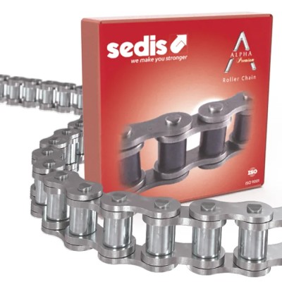 Sedis 10B-1 Roller Chain, 5 m Length, 19 mm Pin, Stainless Steel Alpha Premium ISO 606 (DIN 8187) 11NIN9B01A00
