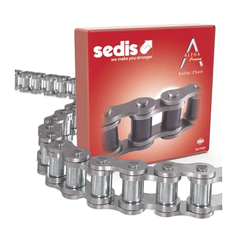 Sedis 10B-1 Roller Chain, 5 m Length, 19 mm Pin, Stainless Steel Alpha Premium ISO 606 (DIN 8187) 11NIN9B01A00