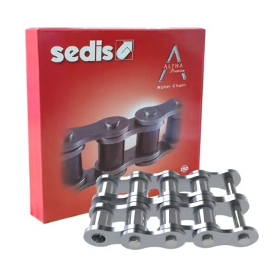 Sedis 10B-2 Roller Chain, 5 m Length, 35.75 mm Pin Length, Stainless Steel Alpha Premium Series ISO 606 (DIN 211NIN9B01A00