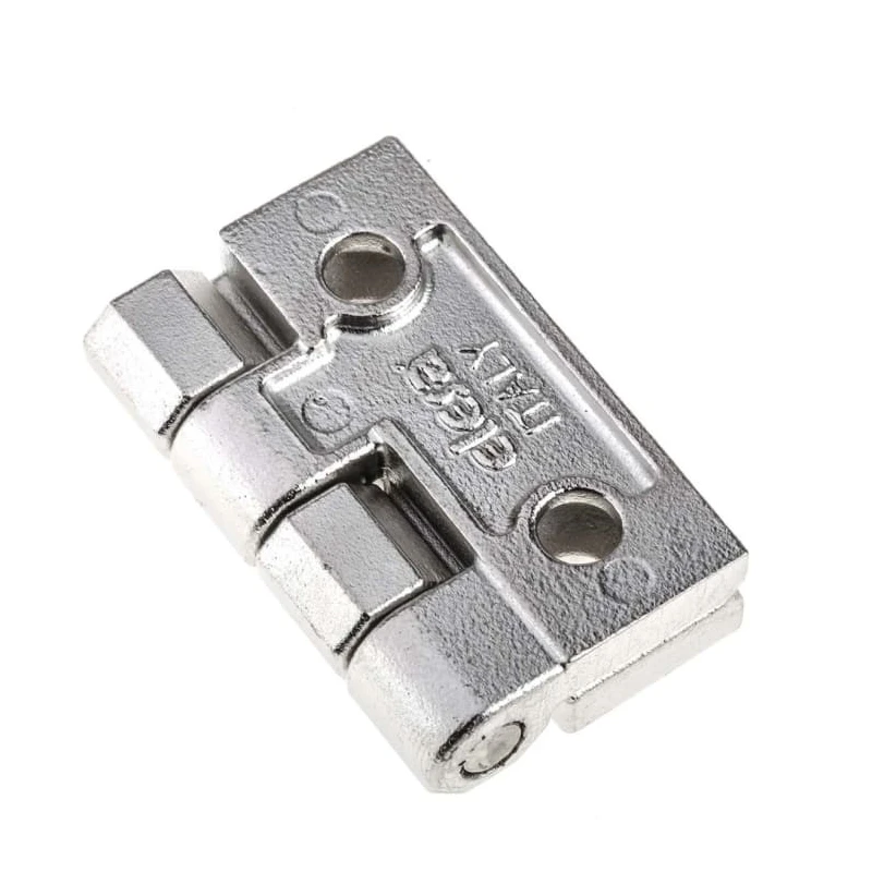 Elesa Electro Polished Stainless Steel Pin RH-Handed Butt Hinge Screw Fixing 50 mm x 50 mm x 6 mm 428601