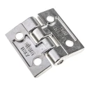 Elesa Electro Polished Stainless Steel Pin RH-Handed Butt Hinge Screw Fixing 50 mm x 50 mm x 6 mm 428601
