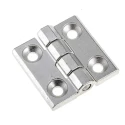 Elesa Electro Polished Stainless Steel Pin RH-Handed Butt Hinge Screw Fixing 50 mm x 50 mm x 6 mm 428601