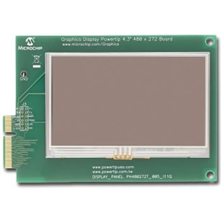 Microchip Graphics Display Powertip 4.3 in LCD Daughter Board for PICtail Plus LCD Controller Board AC164127-6