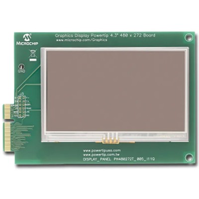 Microchip Graphics Display Powertip 4.3 in LCD Daughter Board for PICtail Plus LCD Controller Board AC164127-6