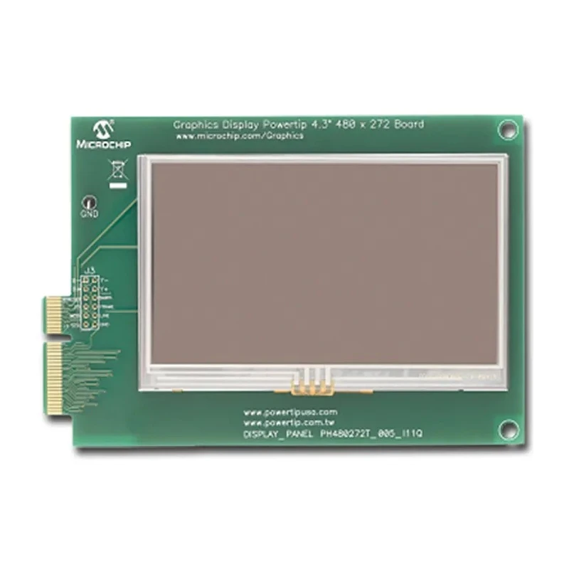 Microchip Graphics Display Powertip 4.3 in LCD Daughter Board for PICtail Plus LCD Controller Board AC164127-6