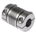 Huco Stainless Steel Multi-Beam Clamp Coupler 31.8 mm OD 14 mm Bore x 44.5 mm Length, 10 Nm Torque Rating 721.32.3838