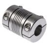 Huco Stainless Steel Multi-Beam Clamp Coupler 31.8 mm OD 14 mm Bore x 44.5 mm Length, 10 Nm Torque Rating 721.32.3838