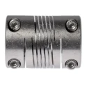 Huco Stainless Steel Multi-Beam Clamp Coupler 31.8 mm OD 14 mm Bore x 44.5 mm Length, 10 Nm Torque Rating 721.32.3838