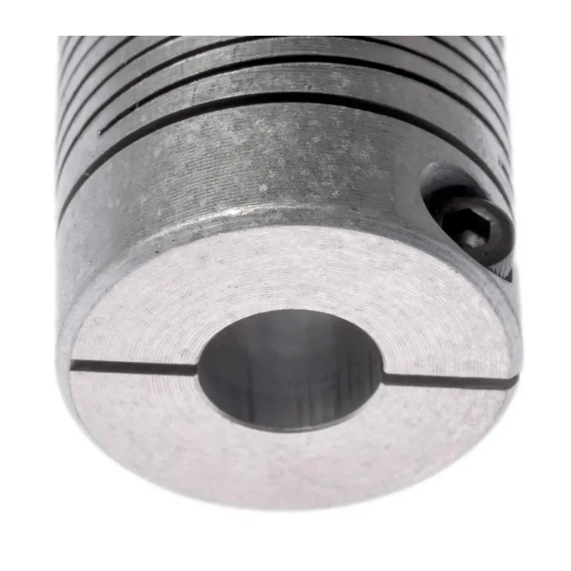 Huco Aluminium Clamp Style Flexible Coupler, 25.4 mm OD, 31.8 mm Length, Bore Size 10 mm, Model 725.25.3232