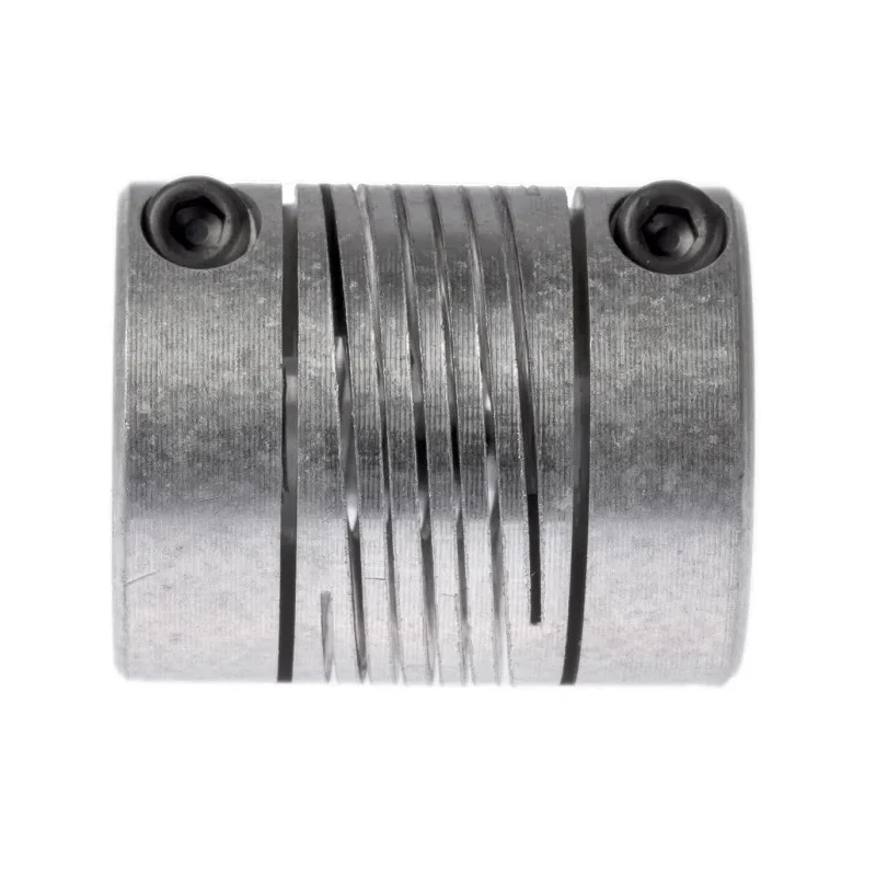 Huco Aluminium Clamp Style Flexible Coupler, 25.4 mm OD, 31.8 mm Length, Bore Size 10 mm, Model 725.25.3232