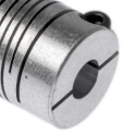Huco Aluminium Clamp Style 16mm OD 6mm Bore Diameter Multi-Beam Flexible Coupling 20.3mm Length 725.16.2222