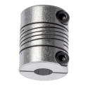 Huco Aluminium Clamp Style 16mm OD 6mm Bore Diameter Multi-Beam Flexible Coupling 20.3mm Length 725.16.2222