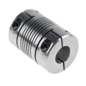 Huco 32 mm OD 14 mm Bore Aluminium Clamp Style Flexible Coupler 44.5 mm Length 725.32.3838