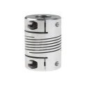 Huco 32 mm OD 14 mm Bore Aluminium Clamp Style Flexible Coupler 44.5 mm Length 725.32.3838