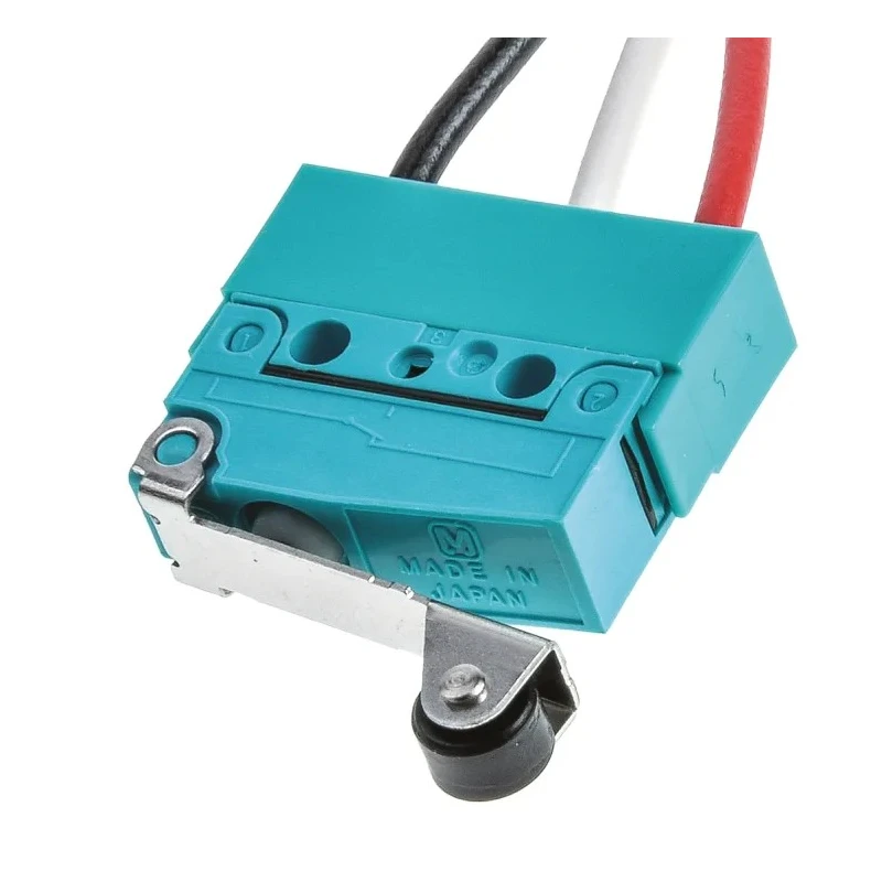 Panasonic Roller Lever Micro Switch Pre-Wired Terminal 2A 250V AC 30V DC SPCO IP67 ABS161650