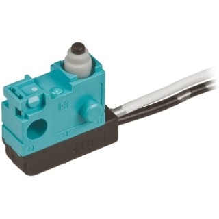 Panasonic Pin Plunger Micro Switch, Pre-Wired Terminal, 100mA, 30 V dc, SPST, IP67 ASQ10330