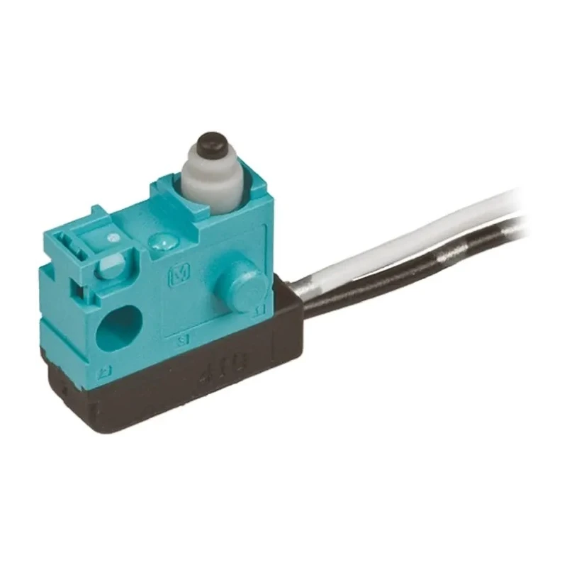 Panasonic Pin Plunger Micro Switch, Pre-Wired Terminal, 100mA, 30 V dc, SPST, IP67 ASQ10320