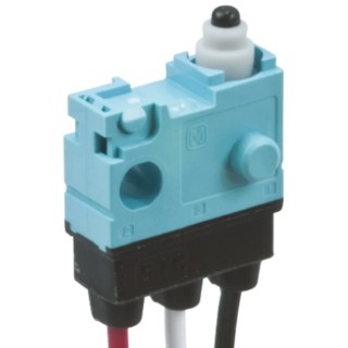 Panasonic Pin Plunger Micro Switch, Pre-Wired Terminal, 100mA, 30 V dc, SPCO, IP67 ASQ10610