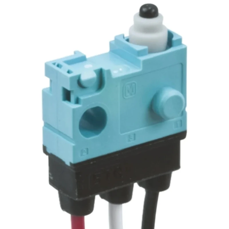 Panasonic Pin Plunger Micro Switch, Pre-Wired Terminal, 100mA, 30 V dc, SPCO, IP67 ASQ10610