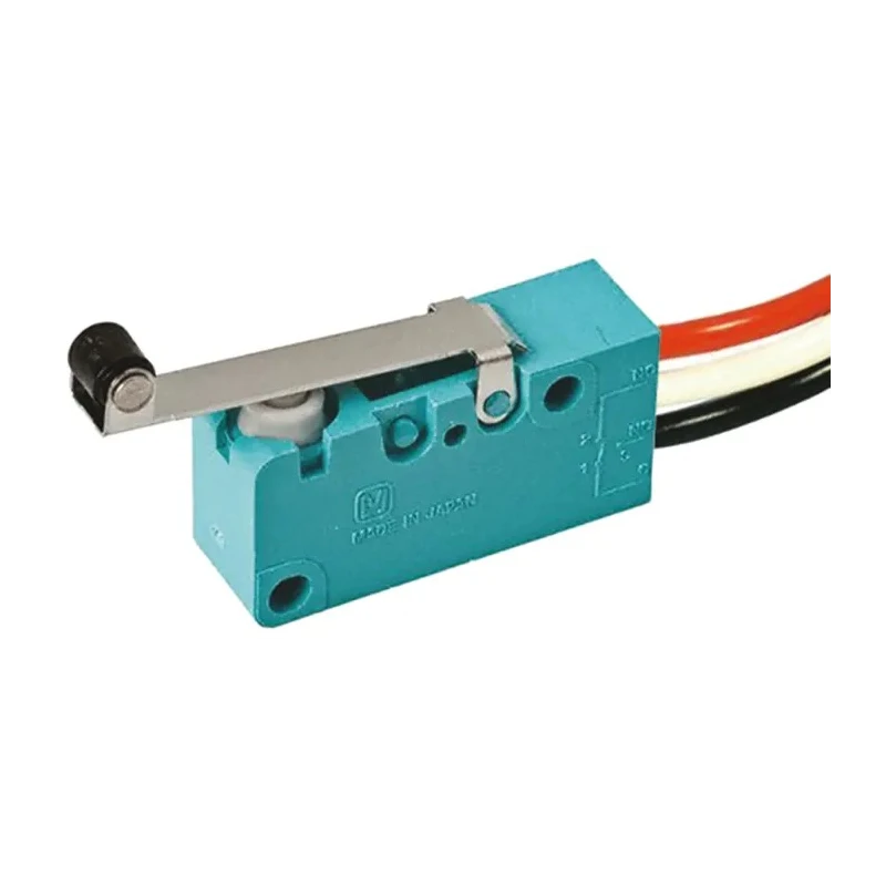 Panasonic Roller Lever Miniature Micro Switch, Pre-Wired Terminal, 5A, 250 V ac, 24 V dc, SPCO, IP67 ABV161651