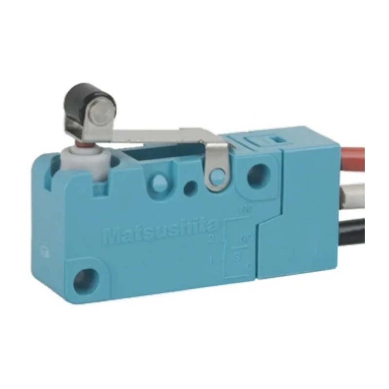 Panasonic Short Roller Lever Micro Switch, Pre-Wired Terminal, 5A, 250V AC, SPST, IP67 ABV1635503R