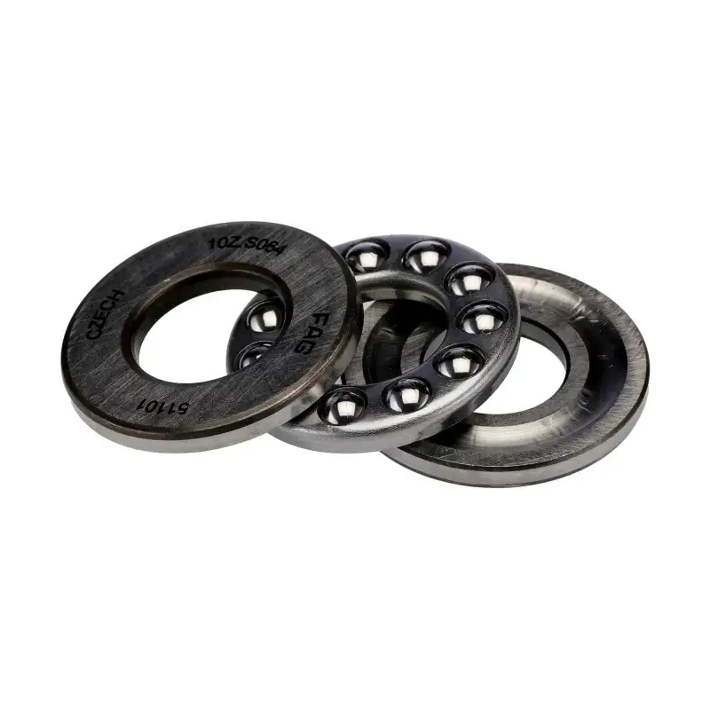 FAG 1 Row Deep Groove Ball Bearing 12 mm ID, 26 mm OD, 9 mm Width, Steel Cage and Balls 51101