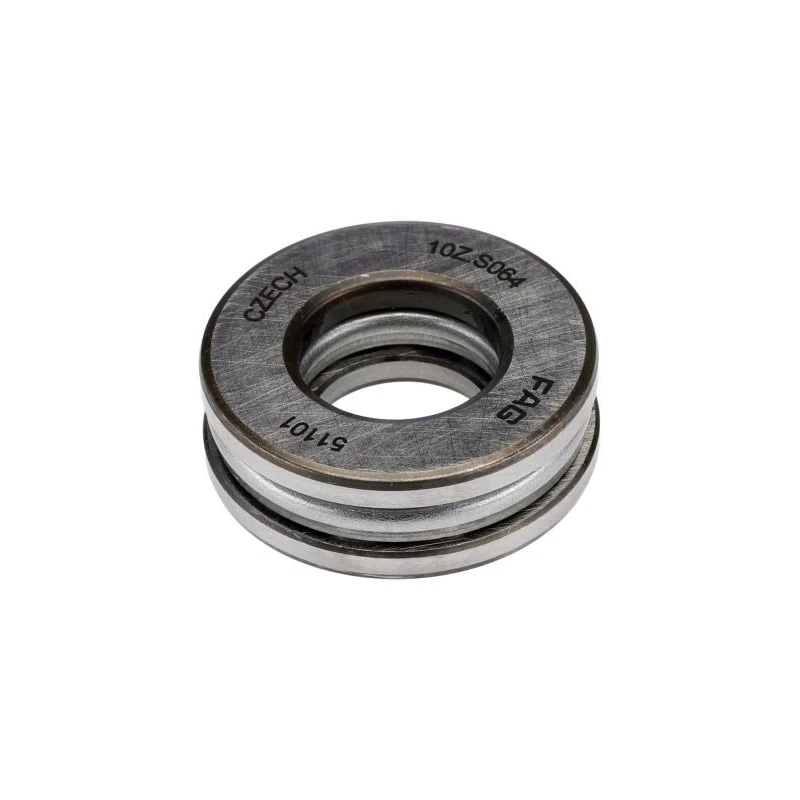 FAG 1 Row Deep Groove Ball Bearing 12 mm ID, 26 mm OD, 9 mm Width, Steel Cage and Balls 51101