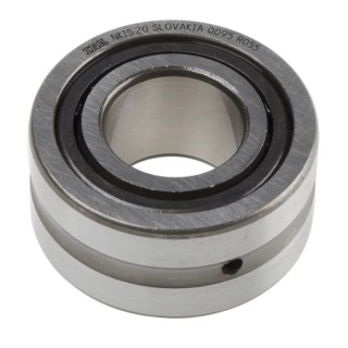 INA Needle Roller Bearing, 20 mm ID, 42 mm OD, Steel Cage, Open End, Single Row NKIS20