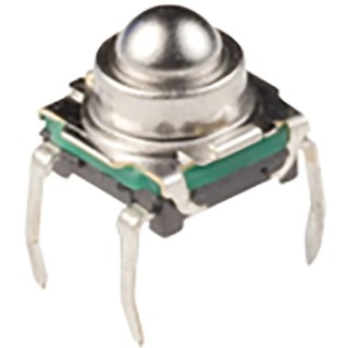 C & K IP60 Tactile Switch Top 6.65 mm SPST 50mA 32 V dc Through Hole 