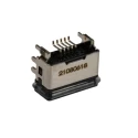 Molex Right Angle Surface Mount Female Micro USB Type B Connector 1 Port IP67 30V 1.8A USB 2.0 204926-1103