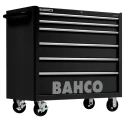 Bahco 6 Drawer Wheeled Tool Trolley Solid Steel Load Capacity 900kg Black 1475KXL6BLACK