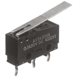 Panasonic Long Hinge Lever Micro Switch PCB Terminal 100mA 250V AC 30V DC SPCO AV3434613-A
