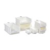 RS PRO 4.6L White Polypropylene Semi-open Fronted Container 132 mm x 240 mm x 150 mm 178-3344