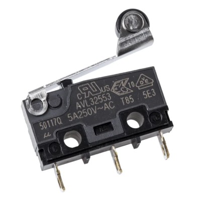 Panasonic Roller Lever Micro Switch with Solder Terminal 5A 250 V ac, SPCO AVL32553-A