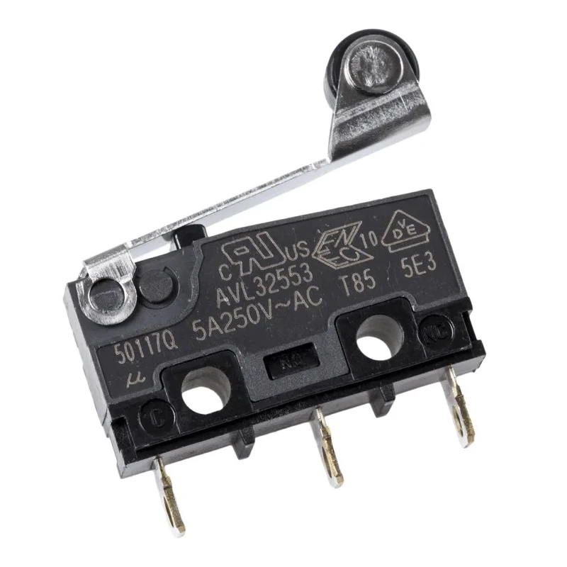 Panasonic Roller Lever Micro Switch with Solder Terminal 5A 250 V ac, SPCO AVL32553-A