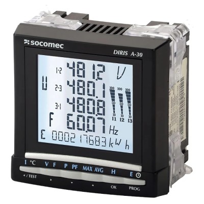 Socomec 3 Phase Digital LCD Backlight Energy Meter DIRIS A30 48250405