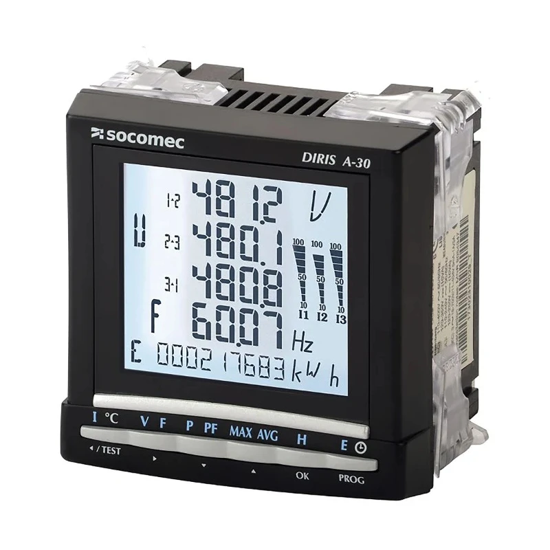 Socomec 3 Phase Digital LCD Backlight Energy Meter DIRIS A30 48250405