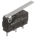 Panasonic Long Hinge Lever Micro Switch, PCB Terminal, 5A, 250 V AC, SPCO AVL34353-A