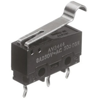 Panasonic Simulated Roller Lever Micro Switch, Solder Terminal, 3A, 250 V ac, SPCO, IP40 AV32423-A